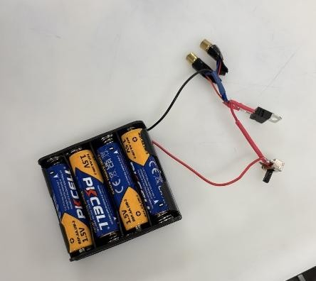 Battery pack and wiring for the crowd-counting device